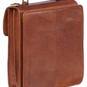Mancini Unisex Bag With Back Organizer 1410-07 Cognac - Image 4