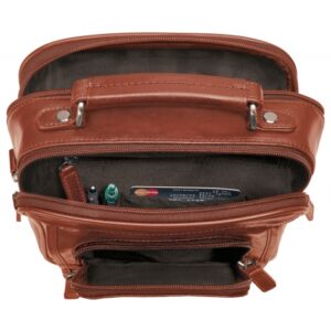 Mancini Double Compartment Unisex Bag - 1410-11 - Image 3