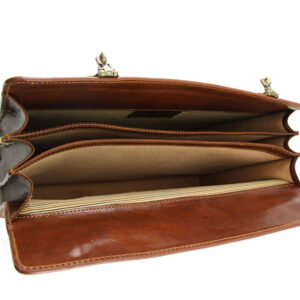Tuscany Leather Riomaggiore  Leather briefcase 3 compartments & combination TL141097 - Image 2
