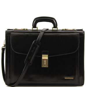 Tuscany Leather Riomaggiore  Leather briefcase 3 compartments & combination TL141097 - Image 1