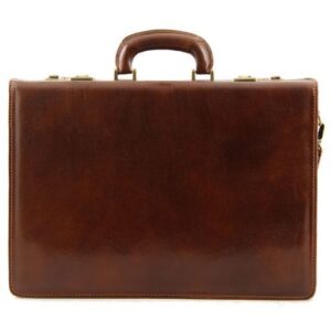 Tuscany Leather Riomaggiore  Leather briefcase 3 compartments & combination TL141097 - Image 6