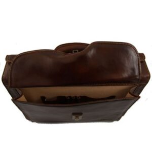 Tuscany Leather Riomaggiore  Leather briefcase 3 compartments & combination TL141097 - Image 5