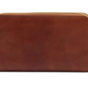 Tuscany Leather Exclusive accordion wallet with zip closure - TL141206