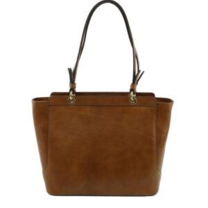 TUSCANY LEATHER NEOCLASSIC LEATHER TOTE WITH TWO HANDLES TL141231 - Image 1