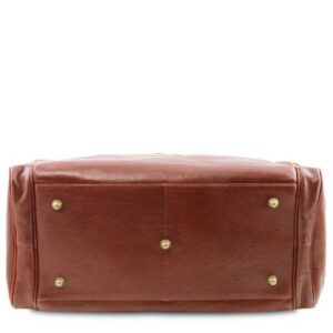Tuscany Leather TL Voyager Travel leather bag with side pockets TL141281  - Large size - Image 3