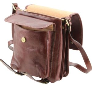 TUSCANY LEATHER SHOULDER BAG W/FRONT STRAPS  TL141304 - Image 4