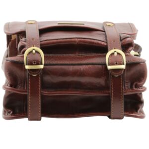 TUSCANY LEATHER SHOULDER BAG W/FRONT STRAPS  TL141304 - Image 5