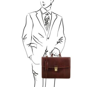 Tuscany Leather AMALFI Leather briefcase 1 compartment  TL141351 - Image 7