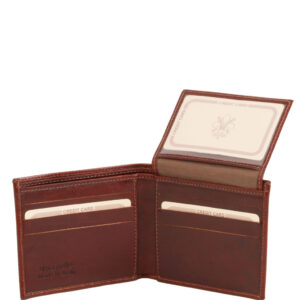 Tuscany Leather Exclusive leather 3 fold wallet for men TL141353 - Image 3