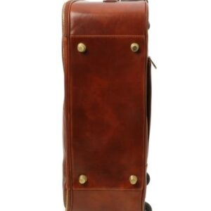 Tuscany Leather TL VOYAGER  2 Wheels vertical Leather trolley TL141389 - Image 4