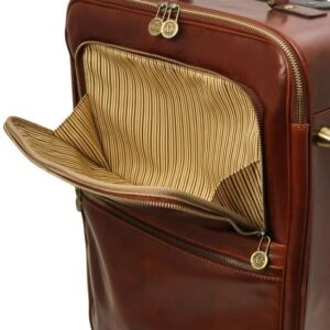 Tuscany Leather TL VOYAGER  2 Wheels vertical Leather trolley TL141389 - Image 5