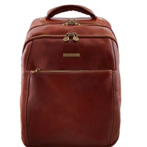 Tuscany Leather PHUKET 3 Compartments leather laptop backpack TL141402
