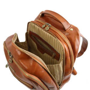 Tuscany Leather PHUKET 3 Compartments leather laptop backpack TL141402 - Image 4