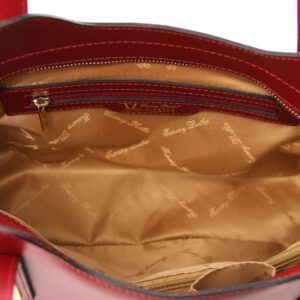 TUSCANY LEATHER OLIMPIA Ruga leather tote - Small size TL141521 - Image 7