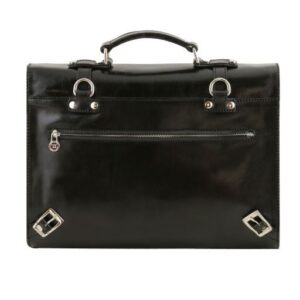 Tuscany Leather Viareggio Exclusive leather laptop case with 3 compartments  TL141558 - Image 4