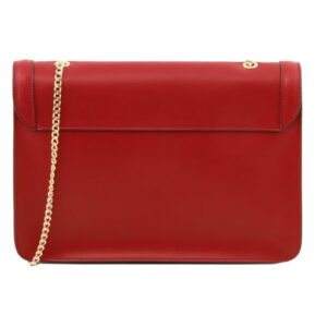 Tuscany Leather IRIDE Leather clutch with chain strap TL141567 - Image 4