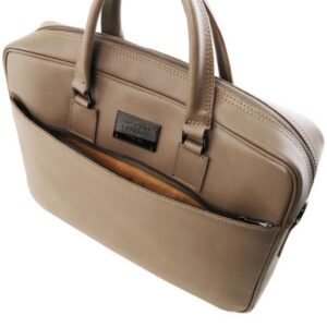 Tuscany Leather URBINO Saffiano leather laptop briefcase with front pocket - TL141627 - Image 5