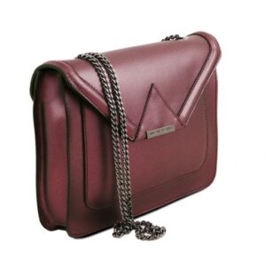 Tuscany Leather IRIDE  Metallic leather clutch with chain strap TL141641 - Image 2