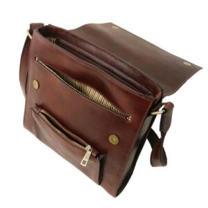 Tuscany Leather OLIVER  crossbody bag for men with front pocket - TL141656 - Image 3