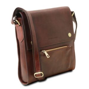 Tuscany Leather OLIVER  crossbody bag for men with front pocket - TL141656 - Image 2