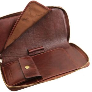 Tuscany Leather Exclusive leather travel document case TL141663 - Image 5