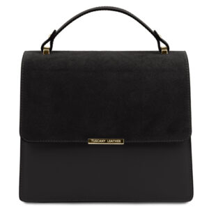 Tuscany Leather IRENE Leather handbag with chain strap TL141745 - Image 1