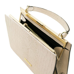 Tuscany Leather IRIS  Croc print leather handbag TL141839 - Image 2