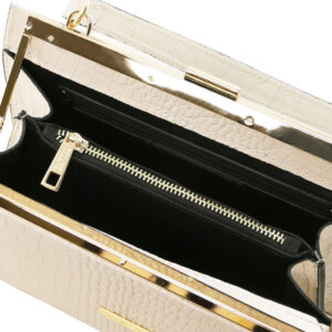 Tuscany Leather IRIS  Croc print leather handbag TL141839 - Image 3