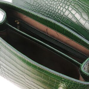 Tuscany Leather TL Bag Small croc print leather Kelly bag TL141887 - Image 5