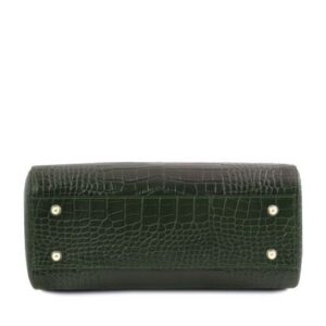 Tuscany Leather TL Bag Small croc print leather Kelly bag TL141887 - Image 6