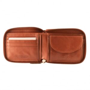 MANCINI Men`s RFID Secure Zippered Wallet - Product # 2010127 COGNAC - Image 2