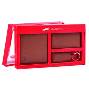 Mancini RFID Secure Billfold with Removable Passcase + Key Fob Box Set - 2500100 - Image 4