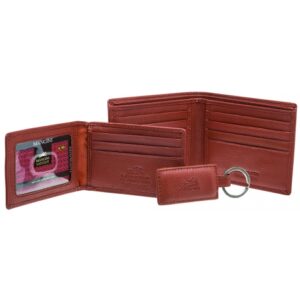 Mancini RFID Secure Billfold with Removable Passcase + Key Fob Box Set - 2500100 - Image 2