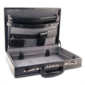 Mancini Expandable Attaché Case 86463 Burgundy - Image 2