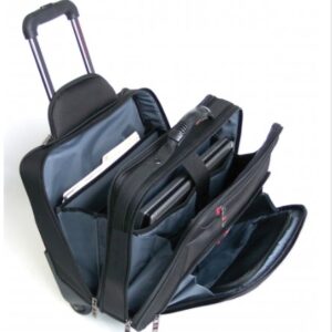 Mancini Compuroller-Double Compartment Wheeled Briefcase 92002 - Image 2