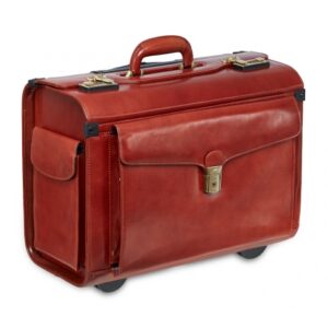 Mancini Deluxe Wheeled Catalog Case 95475 Brown - Image 2