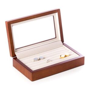 WOODEN CUFFLINK BOX BB625 BRW - Image 1