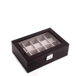10 WATCH CASE W/GLASS TOP BB646 - Image 1