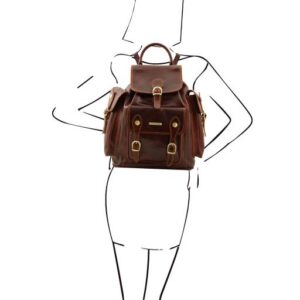Tuscany Leather PECHINO Leather Backpack TL9052 - Image 5